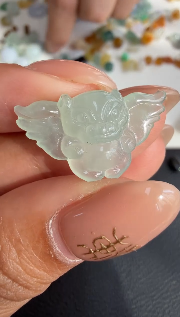 未镶嵌定制翡翠13.7*23.7*5.9/350+35