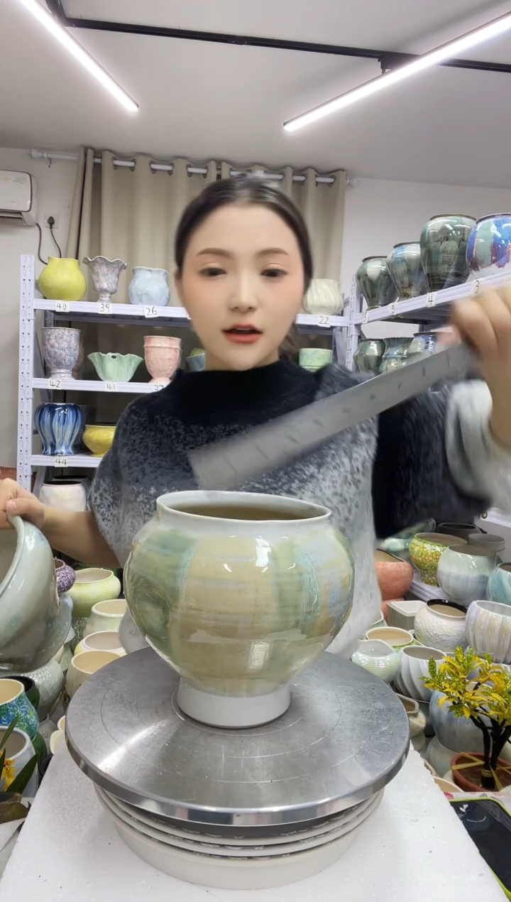 【微瑕 开裂】【12.27】花盆链接 高：  18口：14