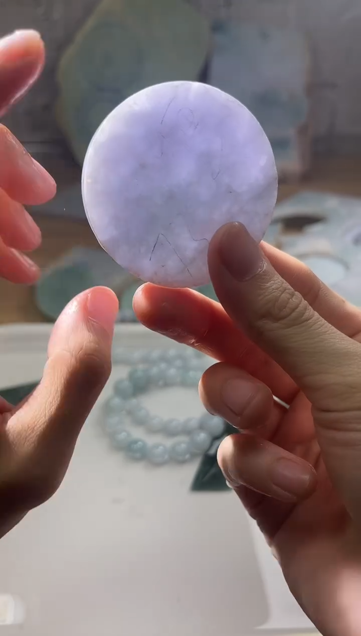 裸石翡翠翡翠a货正品玉石古陈044