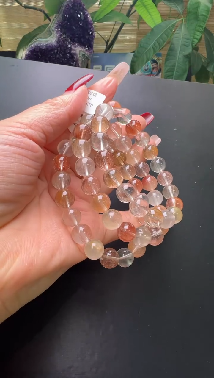 【闪购商品】水晶手串未镶嵌彩发手串10m+ 多样性发一X27072