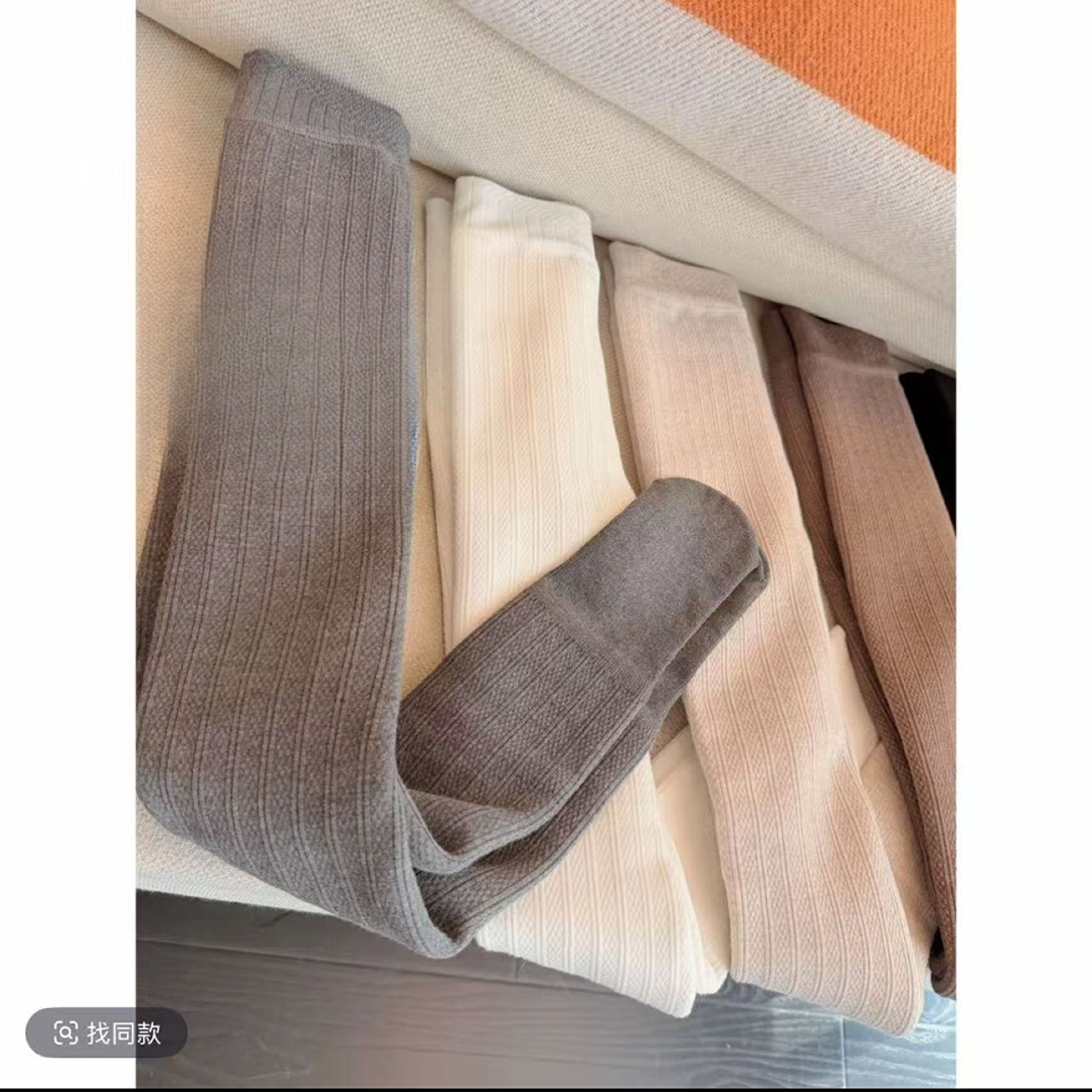 【现货】一条过冬加厚绒女童百搭连裤袜冬季儿童纯色九分保暖裤子