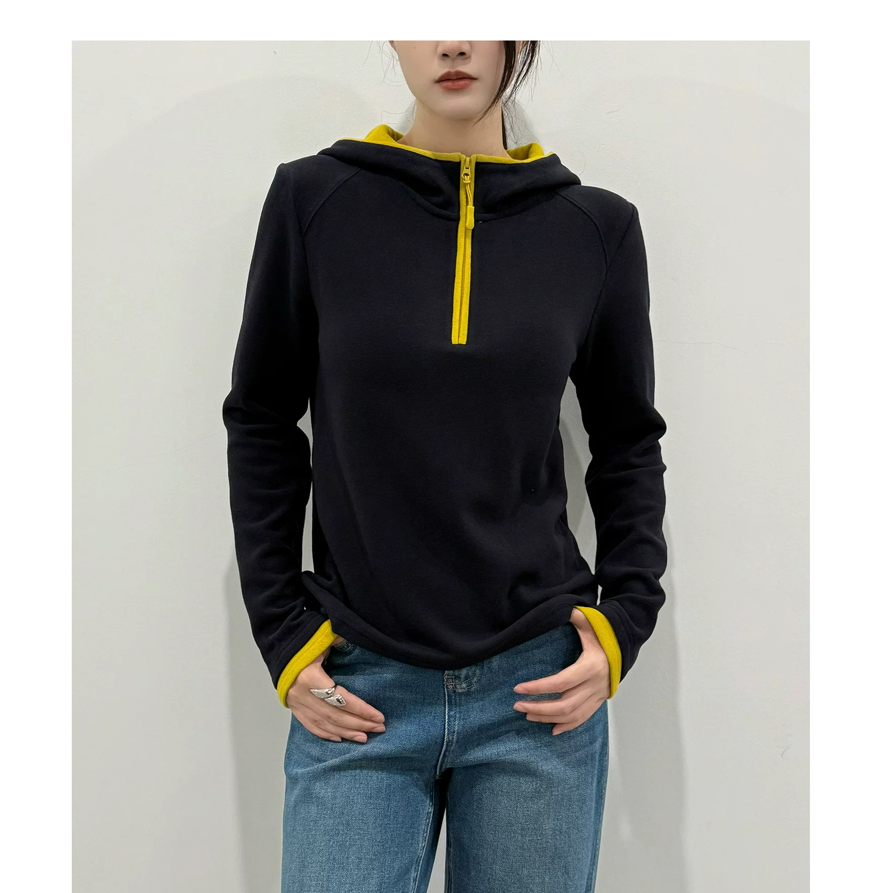 乔家女士带帽厚打底