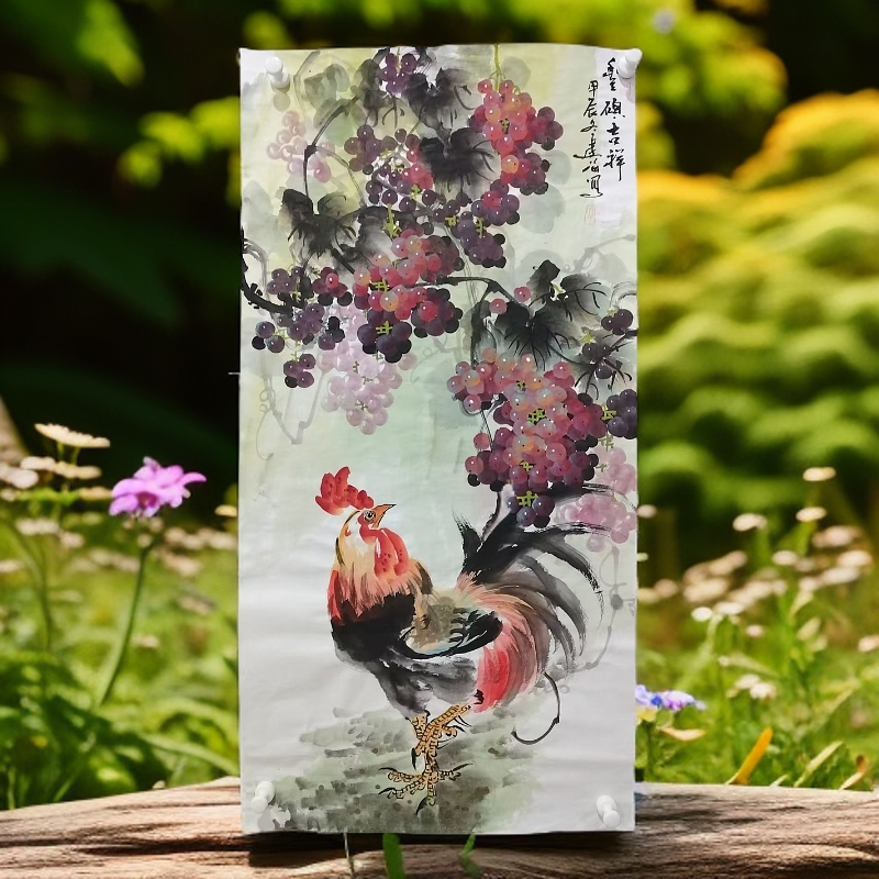 33文建海国画花鸟丰硕吉祥