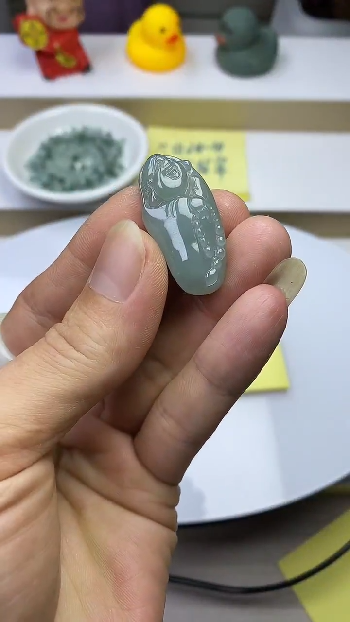 颈饰未镶嵌翡翠雅*24天然缅甸翡翠A货