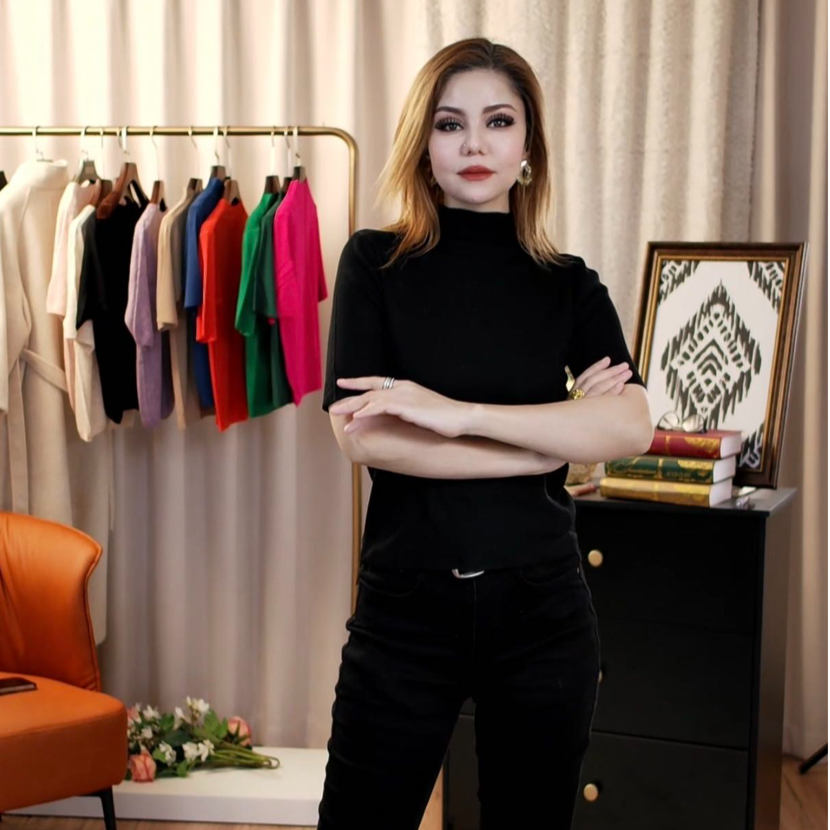 针织打底衫时尚气质款