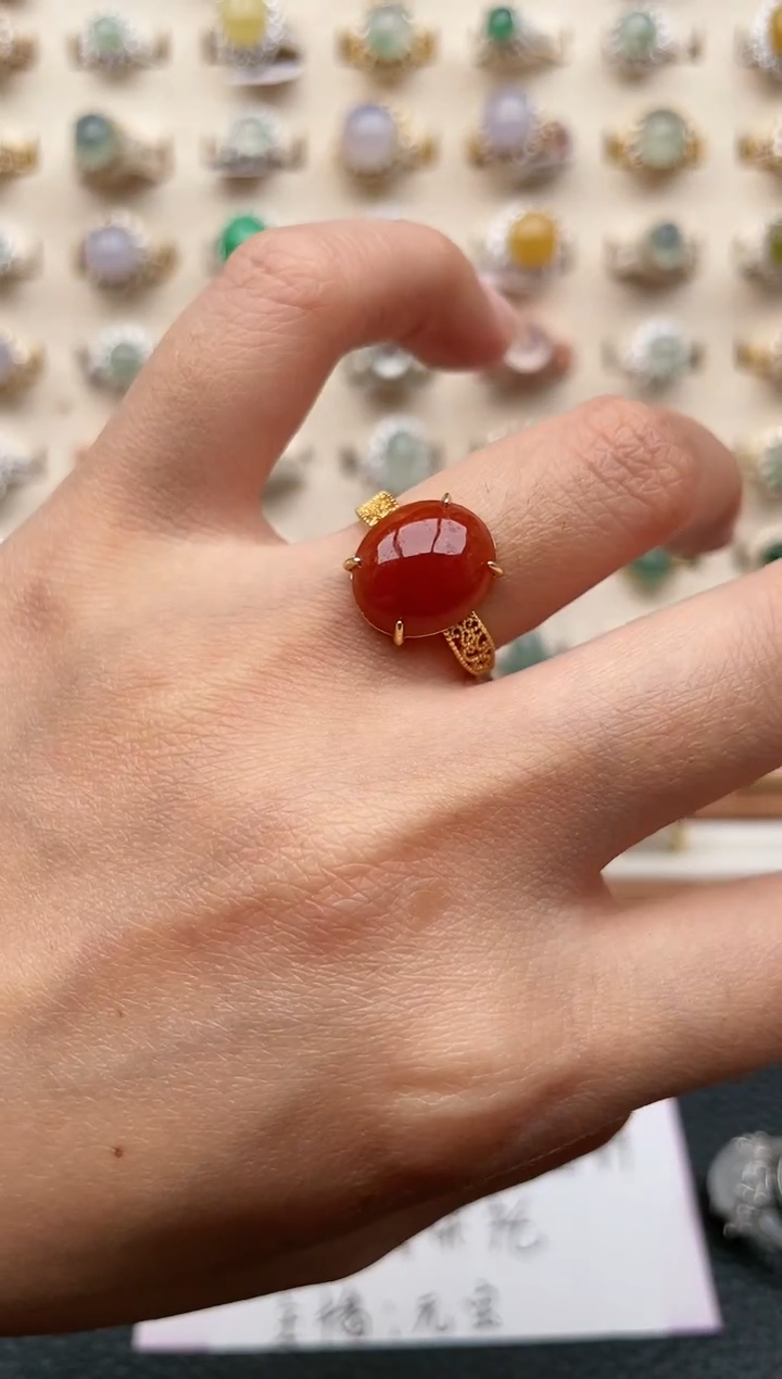 【闪购商品】翡翠戒指银S925镶嵌1111