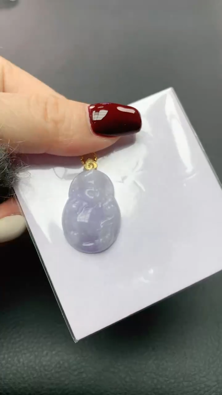 【闪购商品】翡翠颈饰18K金镶嵌赠礼盒证书