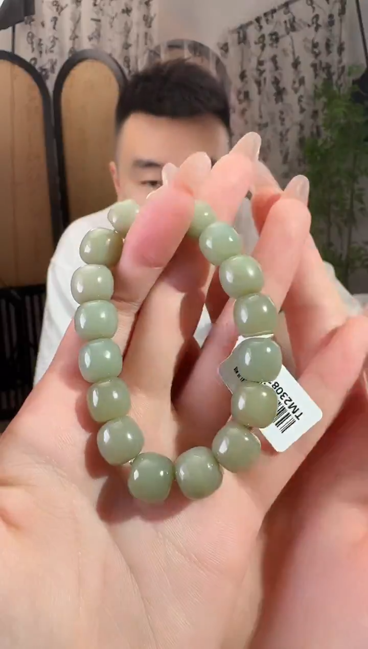 手串未镶嵌和田玉手串12mm