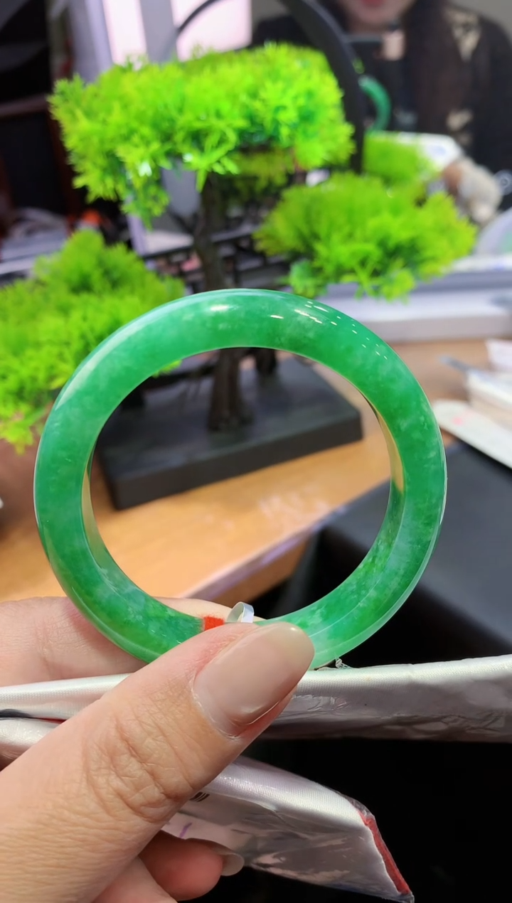 未镶嵌手镯翡翠K35天然A货缅甸翡翠52.8