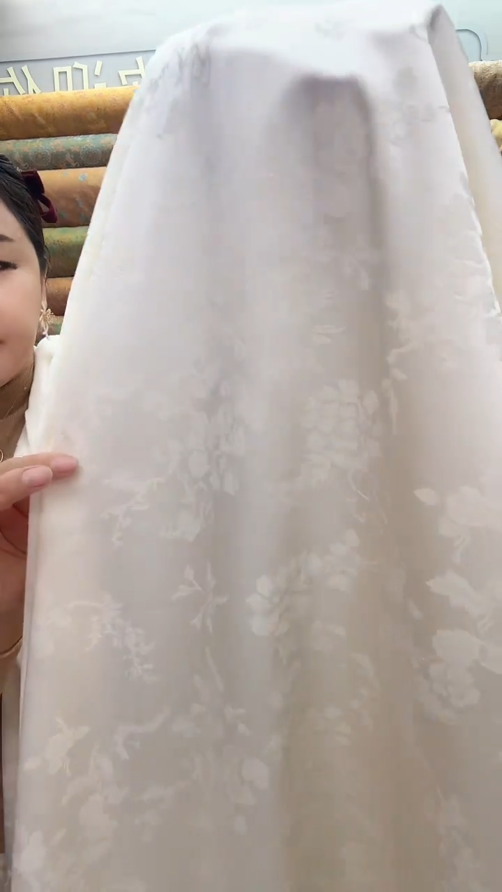 11号白色醋酸提花1.5米