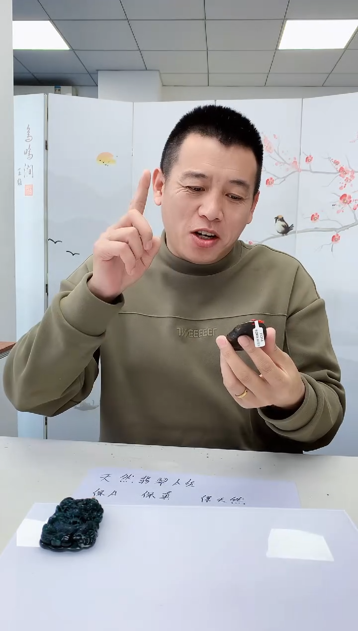 【闪购商品】定制翡翠未镶嵌4812lr-毛货挂件