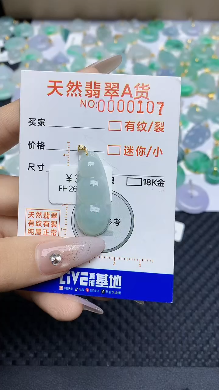 【闪购商品】翡翠颈饰18K金镶嵌4534534545