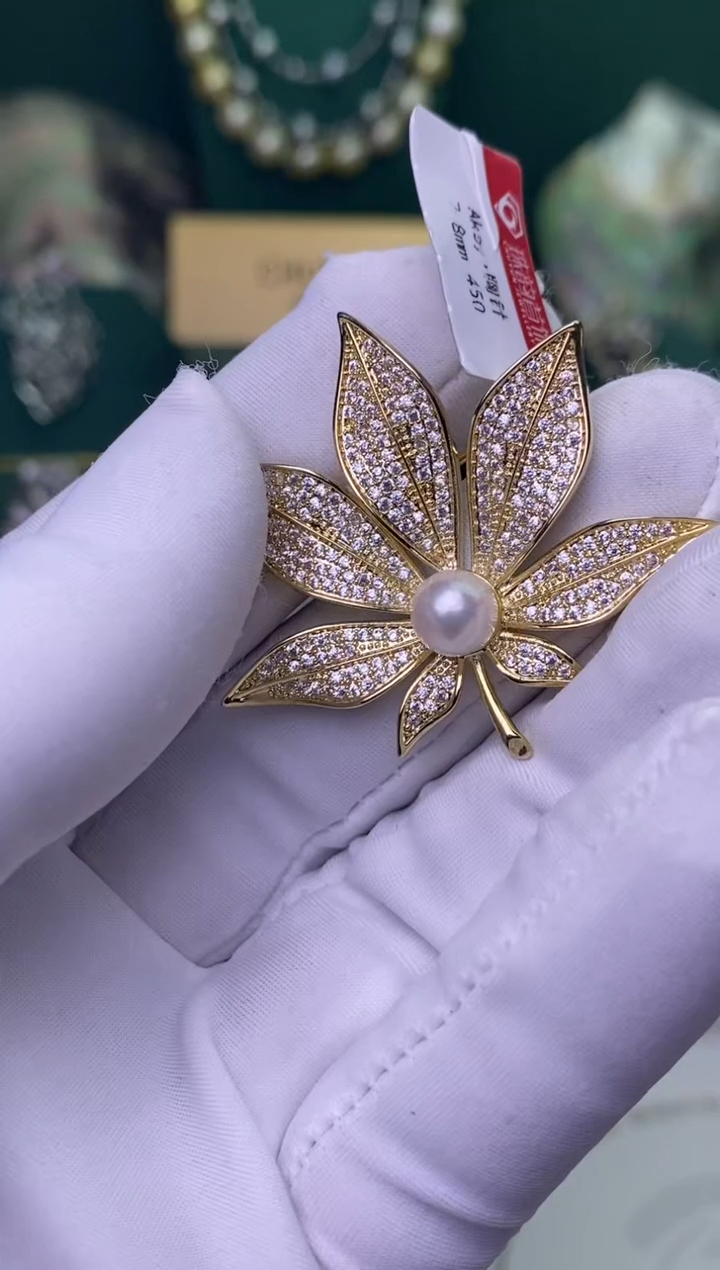 【闪购商品】海水珍珠胸饰未镶嵌1