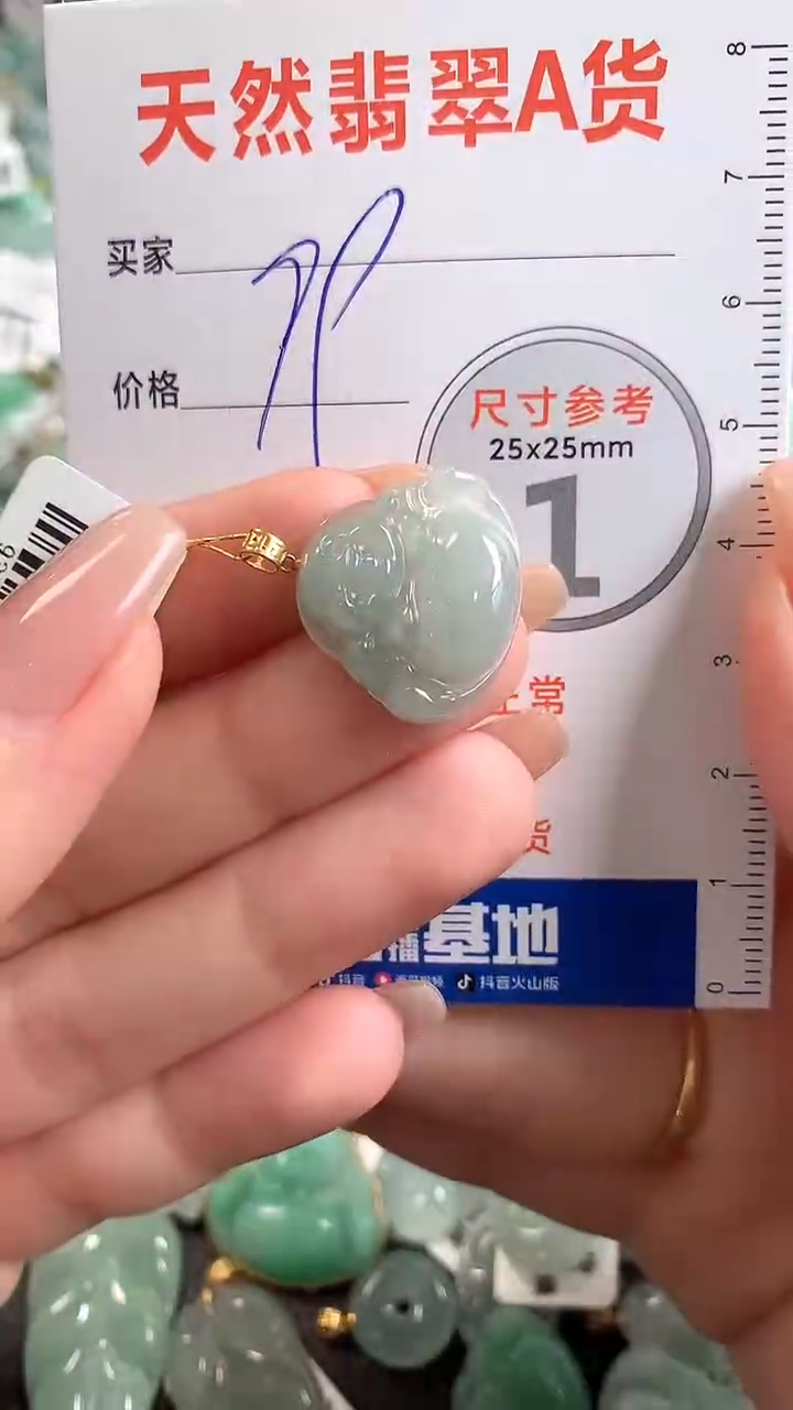 【闪购商品】翡翠颈饰18K金镶嵌13007754