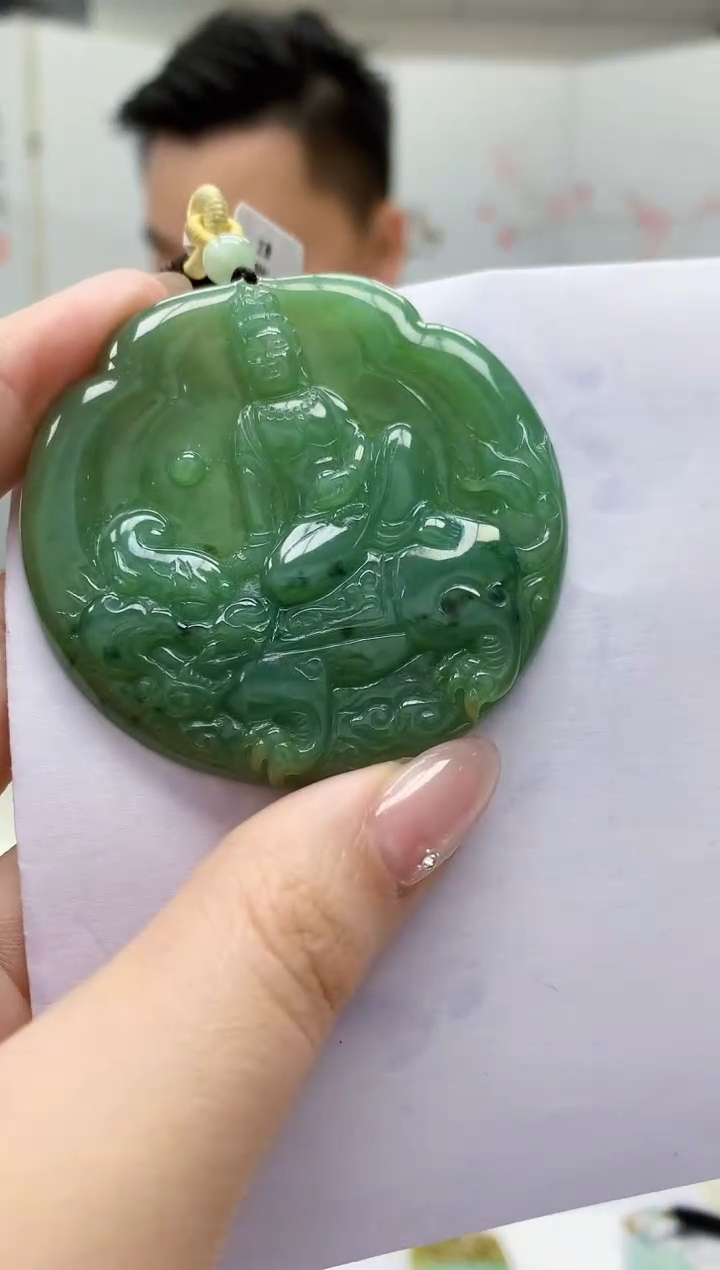 【闪购商品】定制翡翠未镶嵌1502jw-毛货挂件21