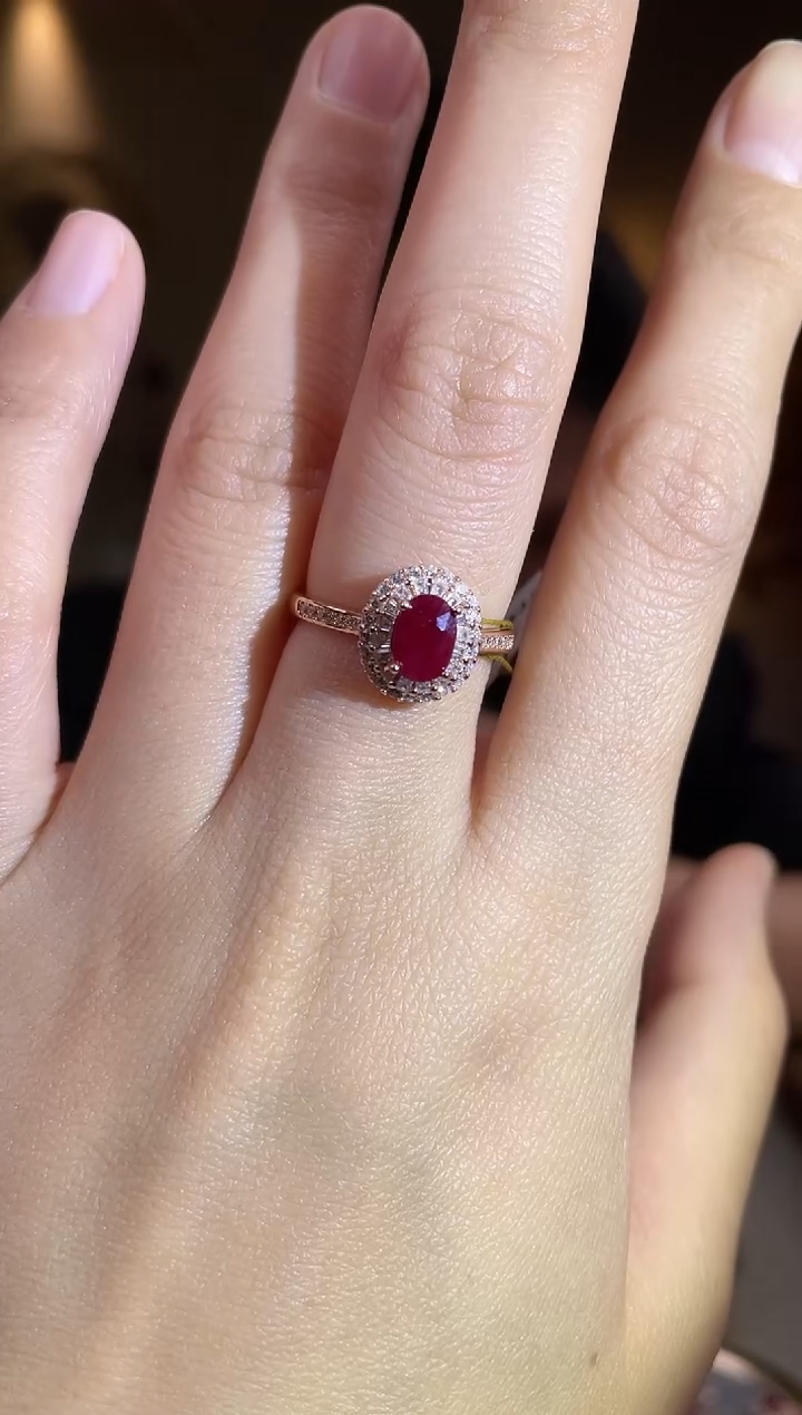 银S925镶嵌手饰红宝石手饰