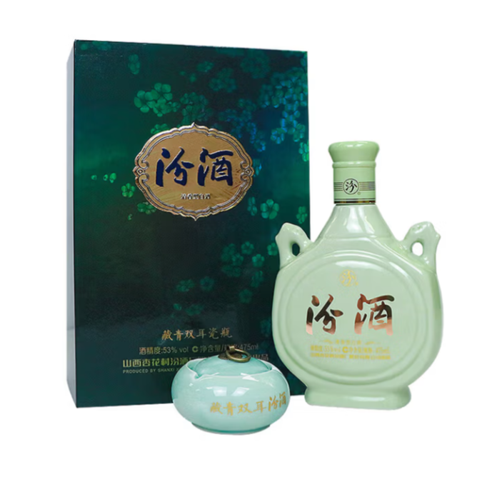 汾酒【山东老袁专属】 21年陈酿藏青双耳瓷瓶  53度  475ml*瓶 