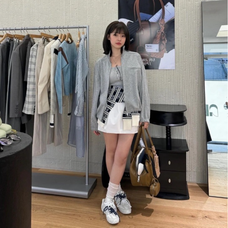 女式经典立领双拉链卫衣外套韩版秋冬百搭设计320克全棉毛圈潮YKK