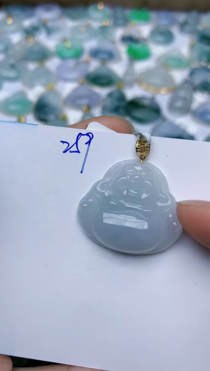 【闪购商品】翡翠颈饰18K金镶嵌天然翡翠A货    259