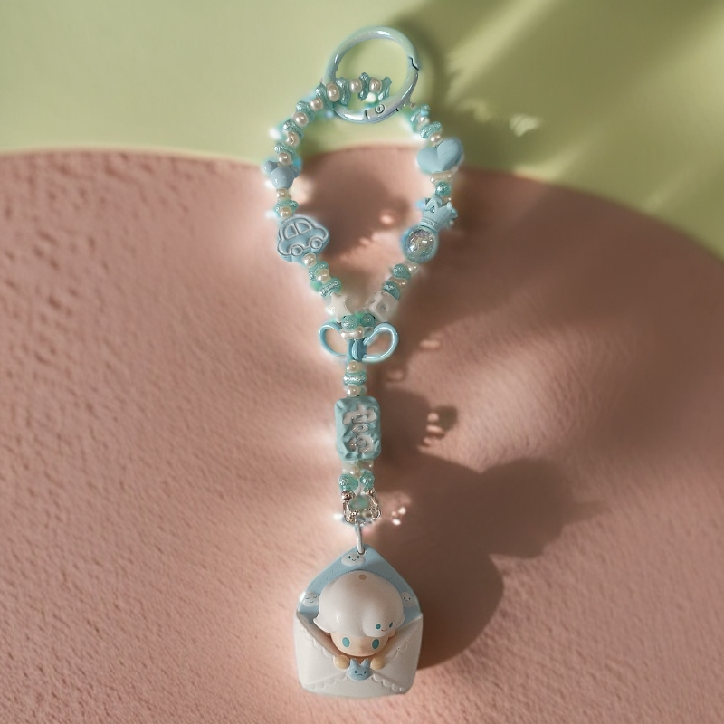 【海易摩羚手作】B104手机链｛萌粒提溜｝原创个性手工创意DIY