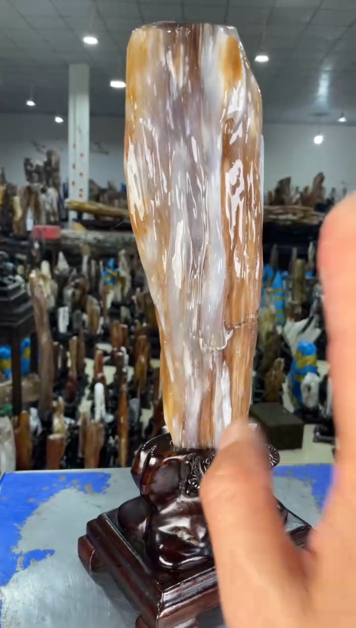 【闪购商品】硅化玉摆件未镶嵌58