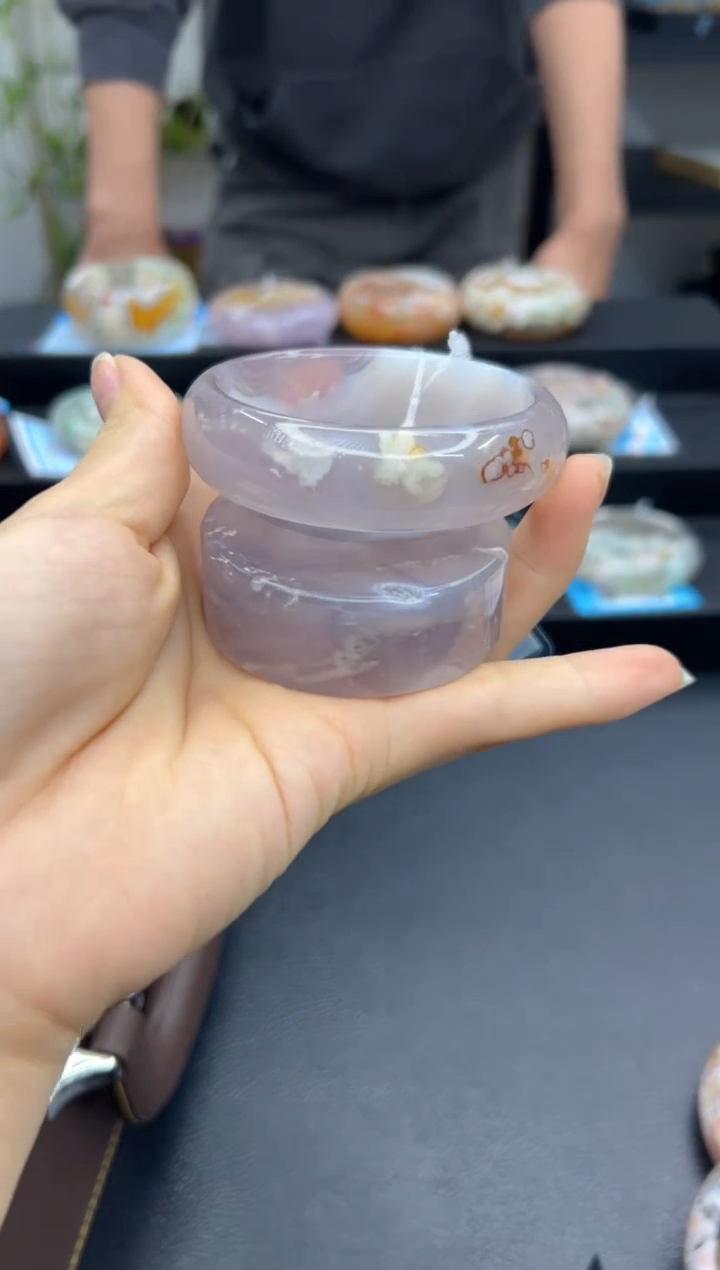 【闪购商品】石英质玉手镯未镶嵌A295(56圈赠送镯心)