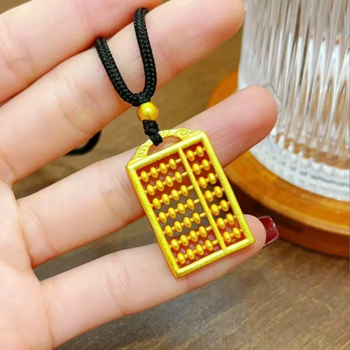 合金吊坠 祥云算盘吊坠