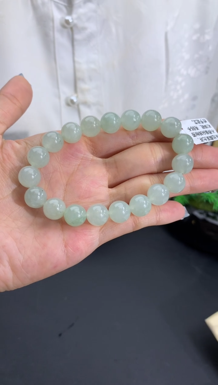 未镶嵌手串翡翠卡9.8mm
