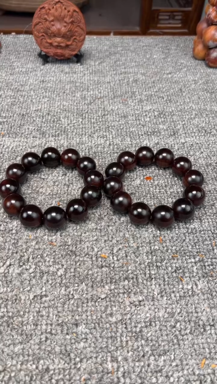 柏木（崖柏）2.0圆珠凤血金 瓷化料 香味浓郁 天花板级