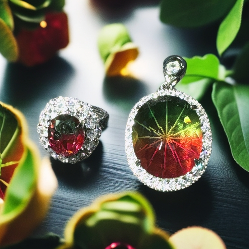 高端定制时尚轻奢饰品吊坠4110054+戒指5210058组合