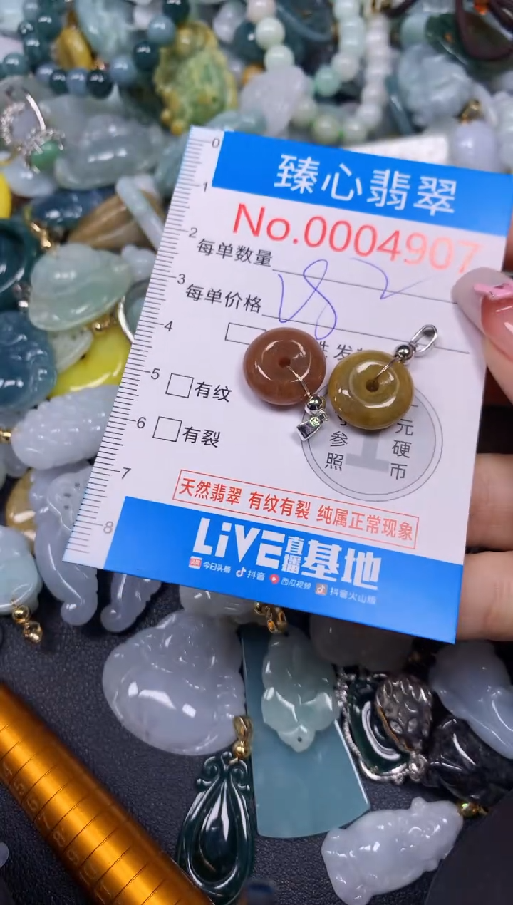 【闪购商品】翡翠颈饰未镶嵌含绳0004907