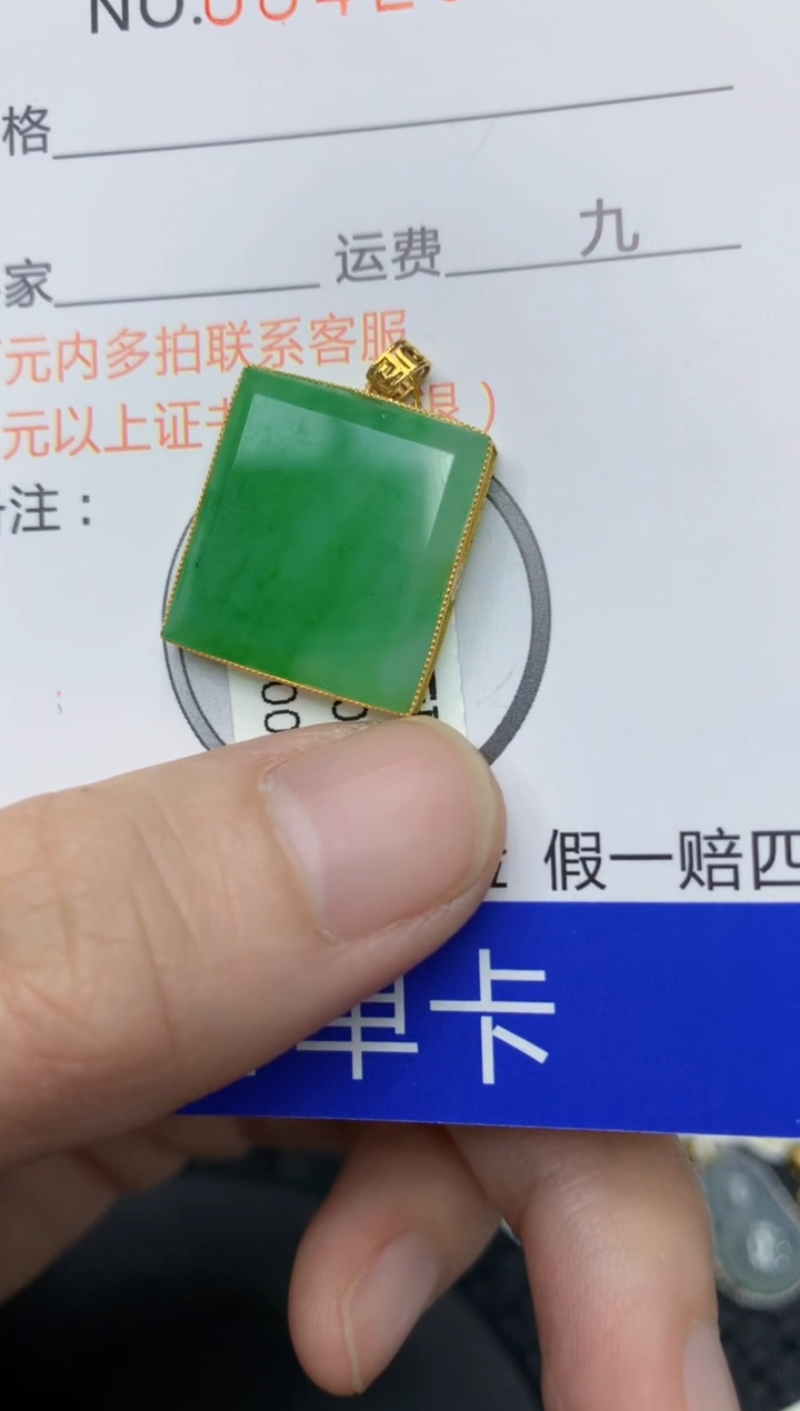 【闪购商品】翡翠颈饰18K金镶嵌11111111