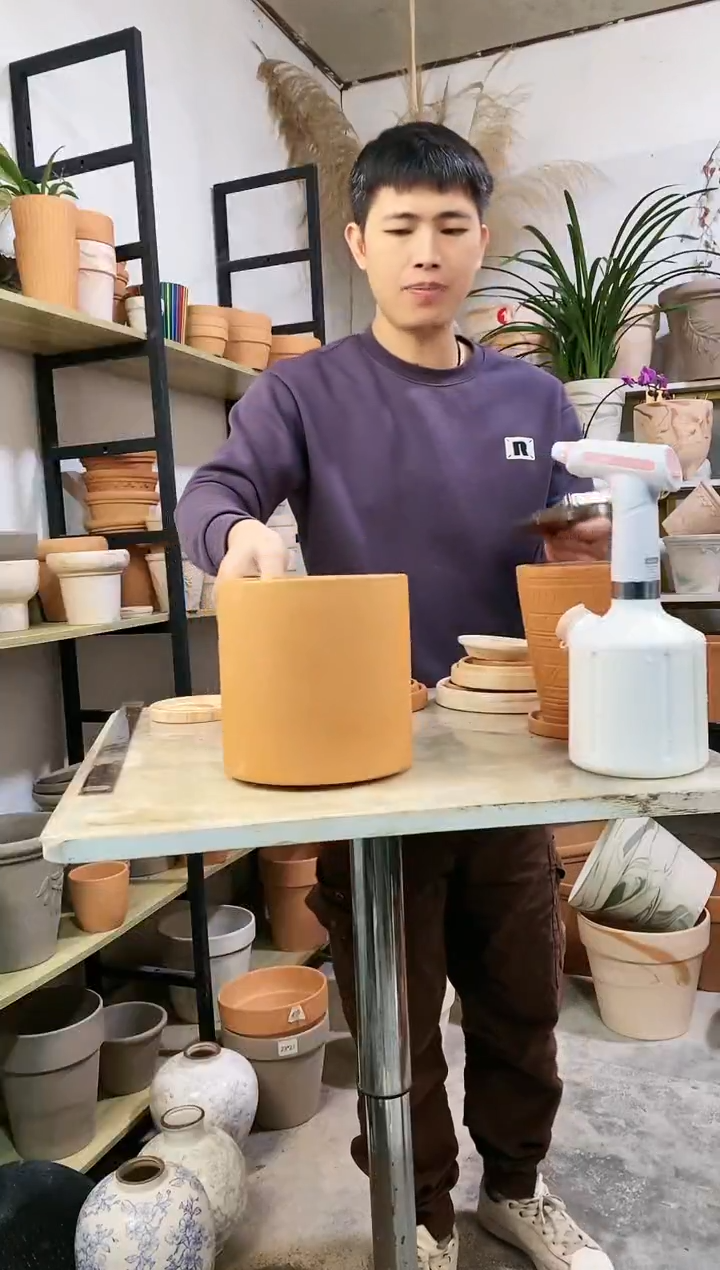 【闪购商品】红陶18*18红陶直筒 1盆无托