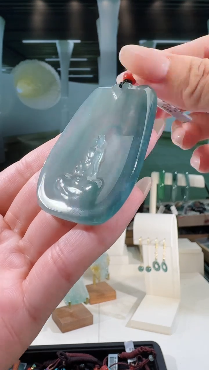 翡翠未镶嵌吊坠(不含链)悟道纯天然A货翡翠（多样性发其一）