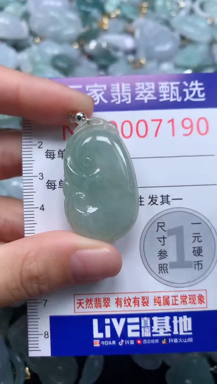 吊坠(不含链)未镶嵌翡翠7190