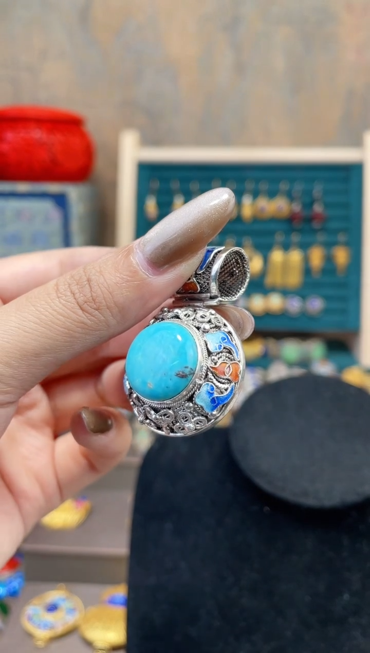 【闪购商品】非遗绝技花丝镶嵌吊坠葫芦