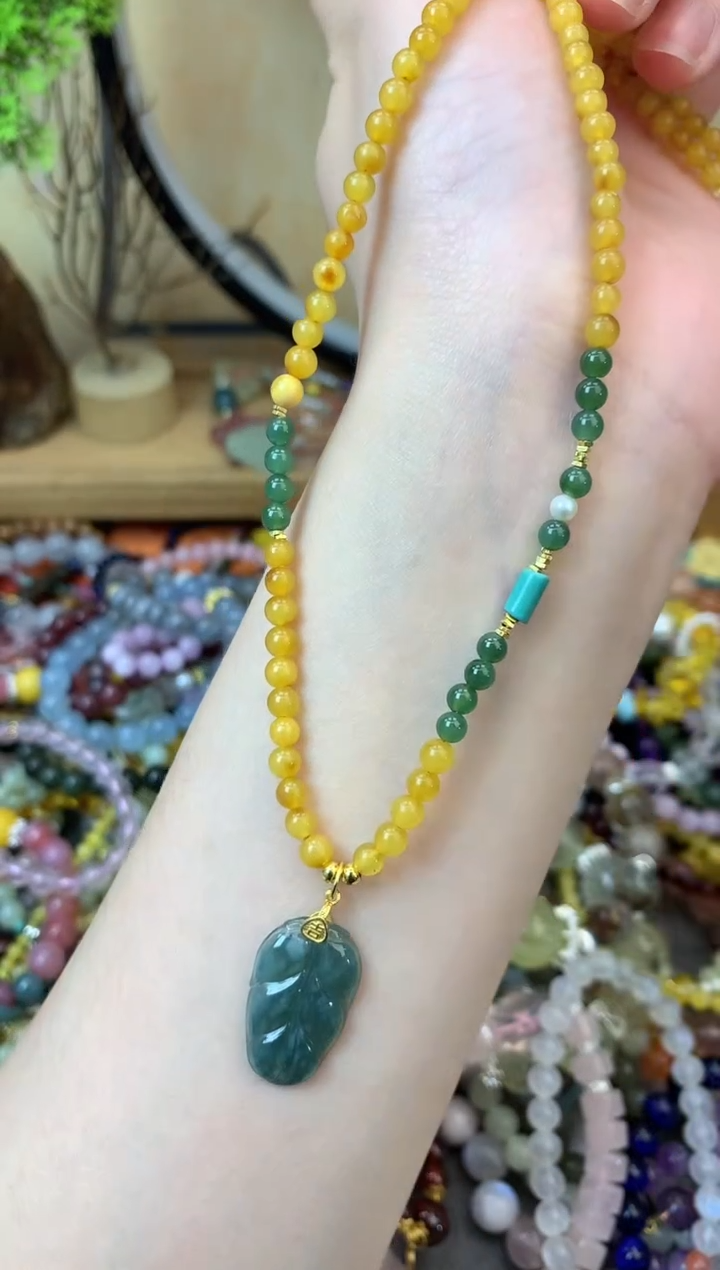 【闪购商品】蜜蜡颈饰未镶嵌198手串