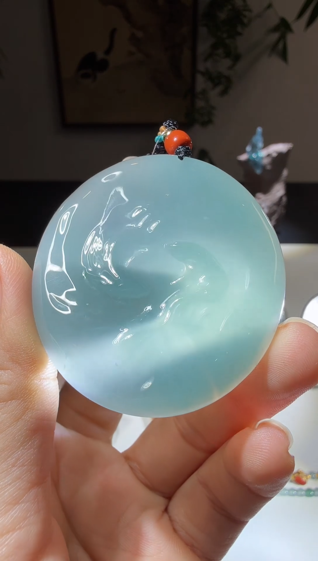 吊坠(不含链)未镶嵌翡翠乾坤鱼