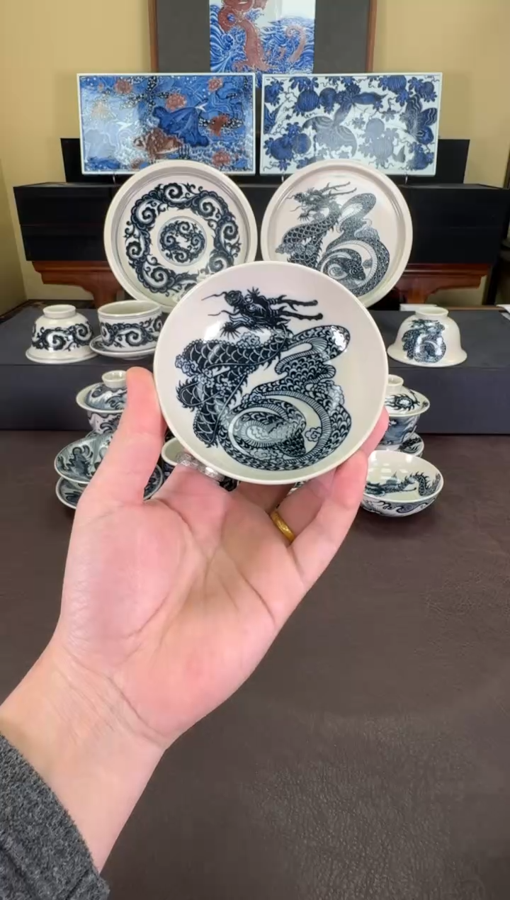 【闪购商品】二号釉龙蛇之变普洱杯