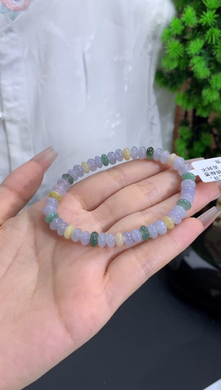【闪购商品】翡翠手链未镶嵌卡6.5mm