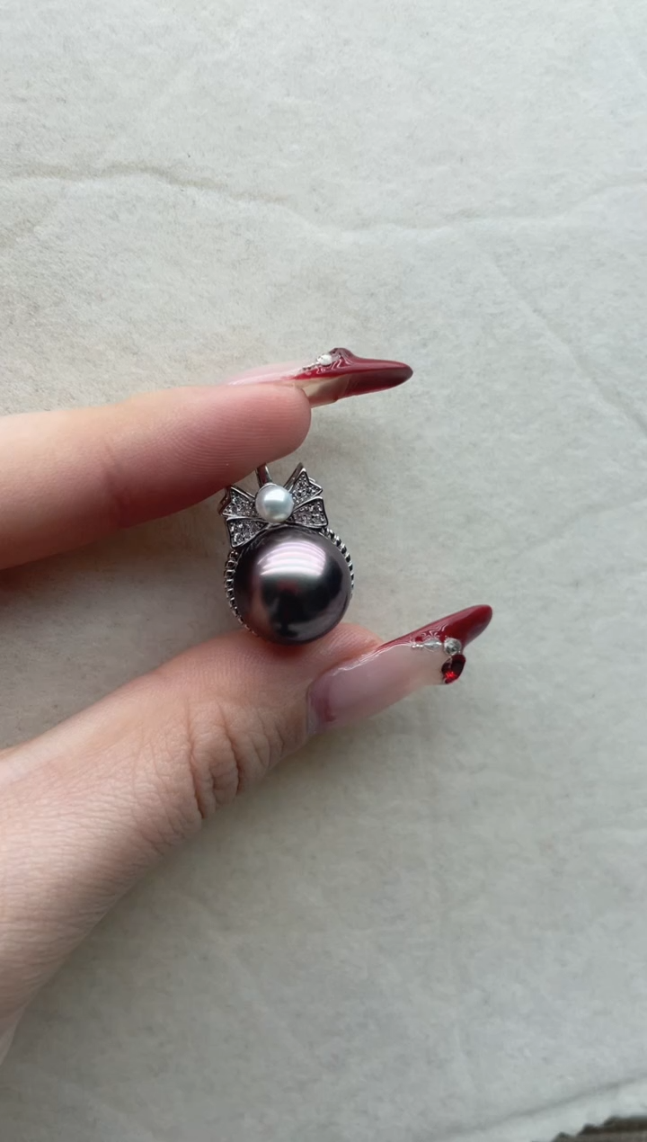 【闪购商品】海水珍珠吊坠银S925镶嵌A39