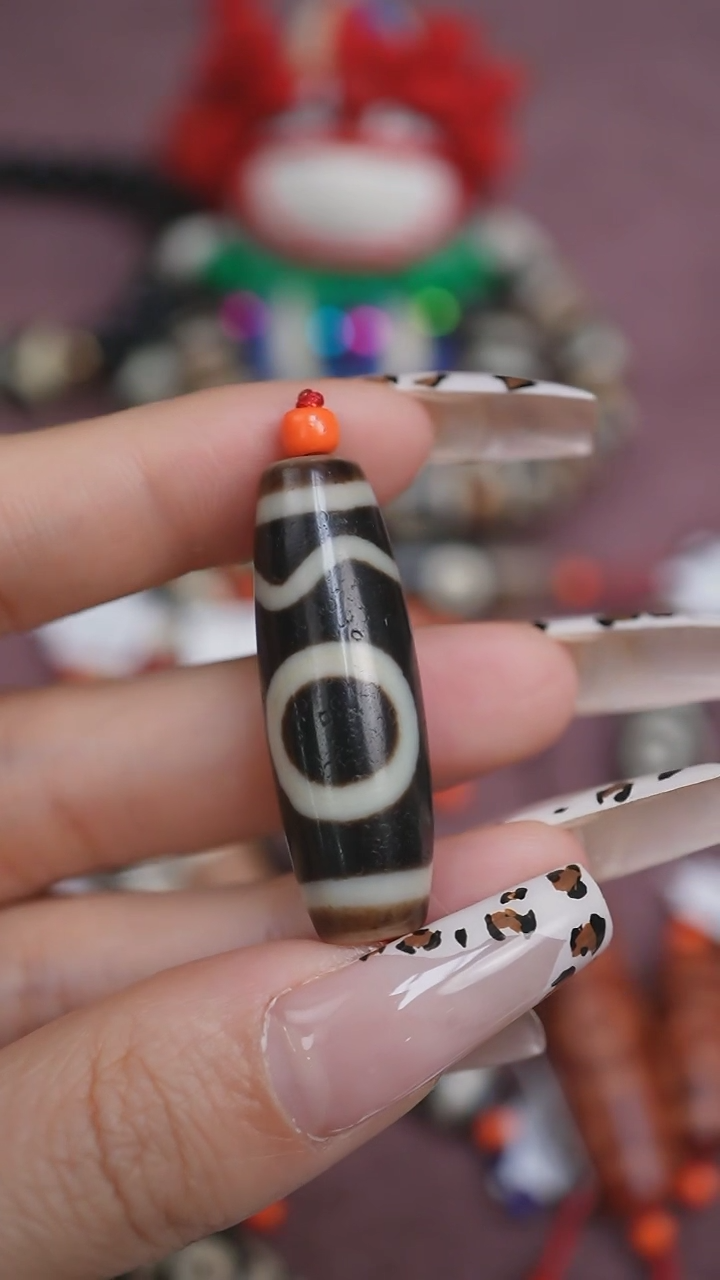 【闪购商品】玛瑙/玉髓颈饰未镶嵌蚀花玛瑙珠定制编绳