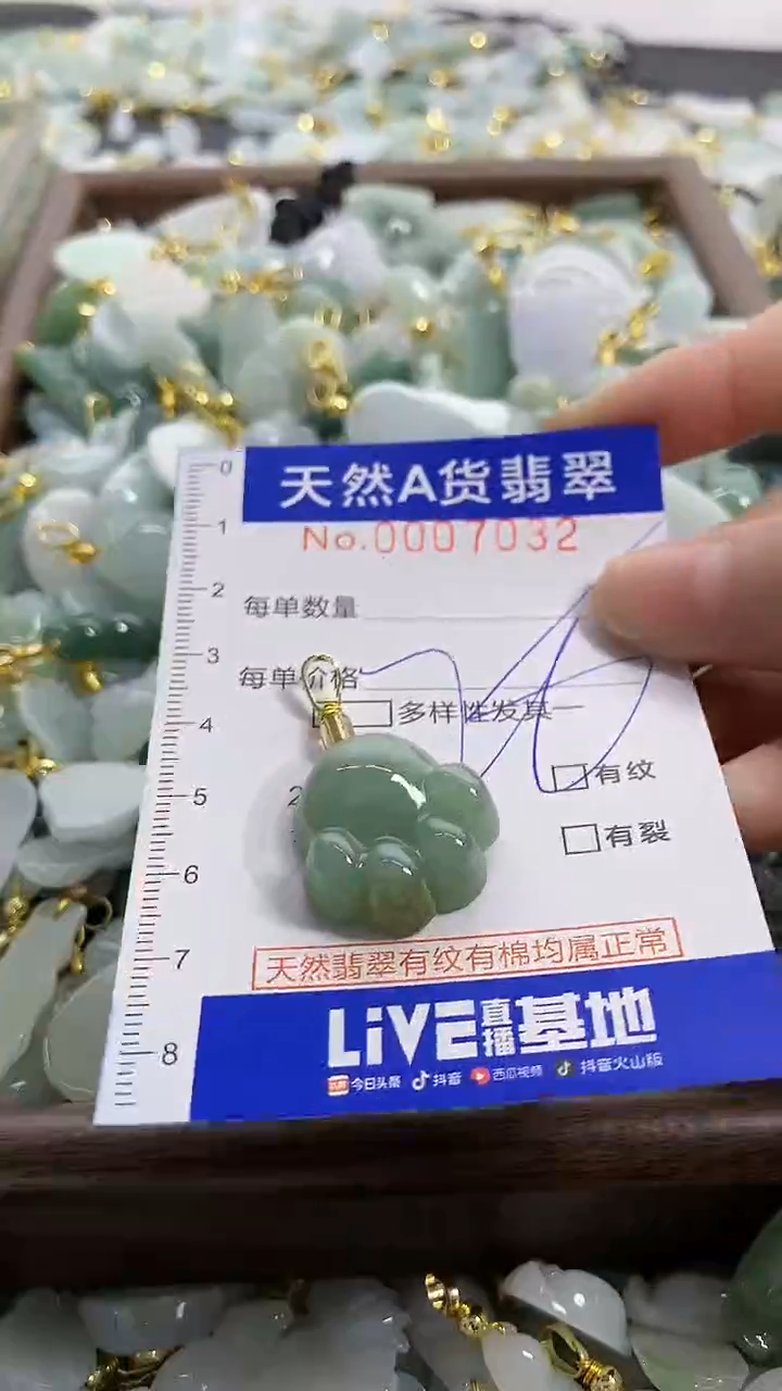 颈饰未镶嵌翡翠天然A货翡翠