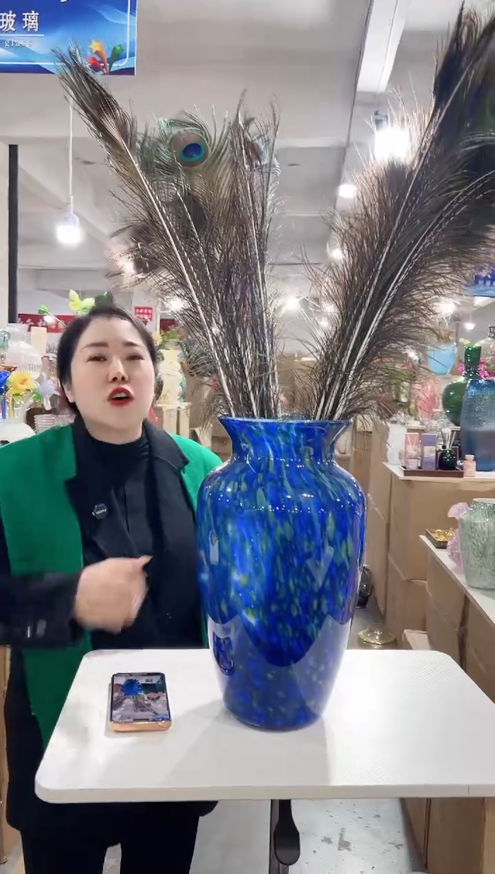 【闪购商品】琉璃花伴你花瓶微瑕-ZIMM0