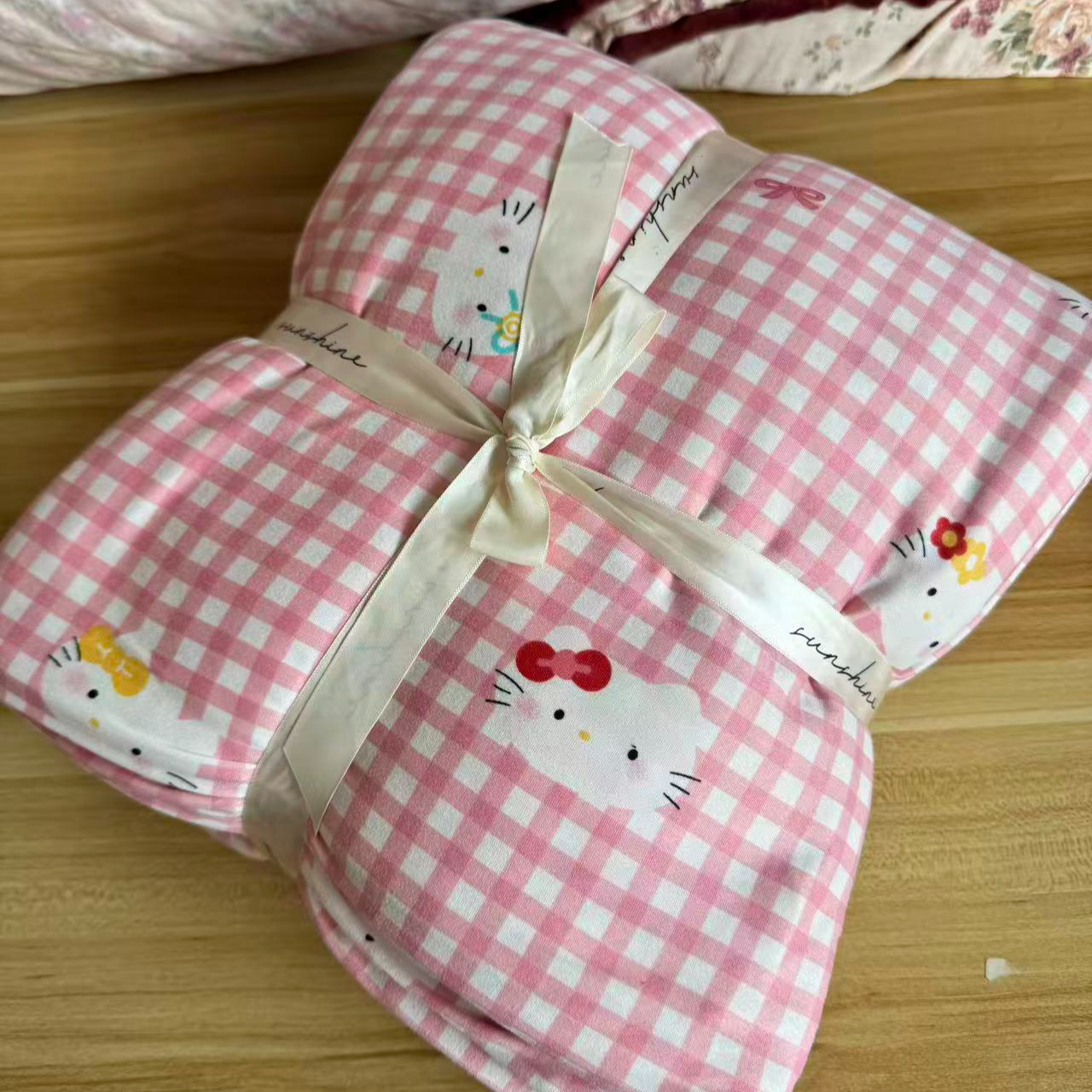 针织棉标准四件套  针织棉 卡通复古单被套 柔软亲肤