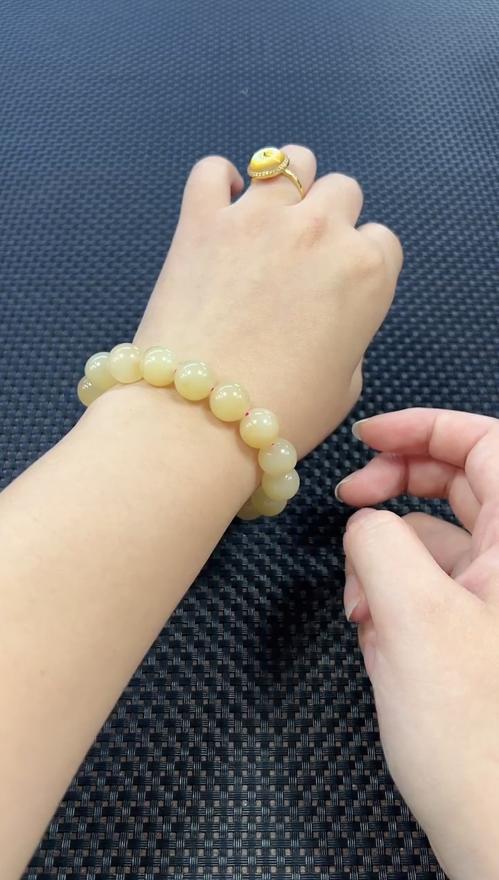 未镶嵌手串和田玉 约12mm+ （多样性发一件）1818