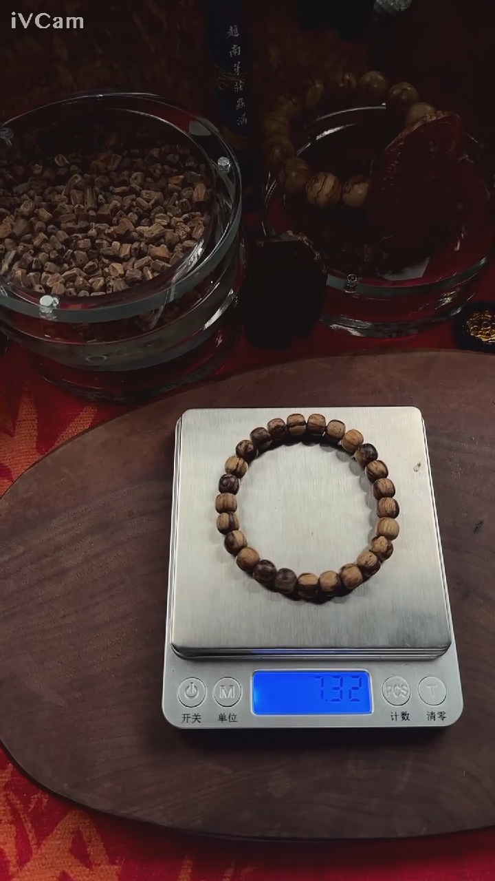【闪购商品】沉香手串越南芽庄都彭 鼓珠手串8mm沉香手串