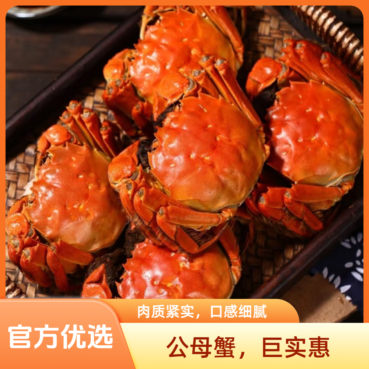 【正宗活蟹现发】江苏鲜活大闸蟹 公蟹3.5两母蟹2.5两 到手8/10只 下单以规格为准