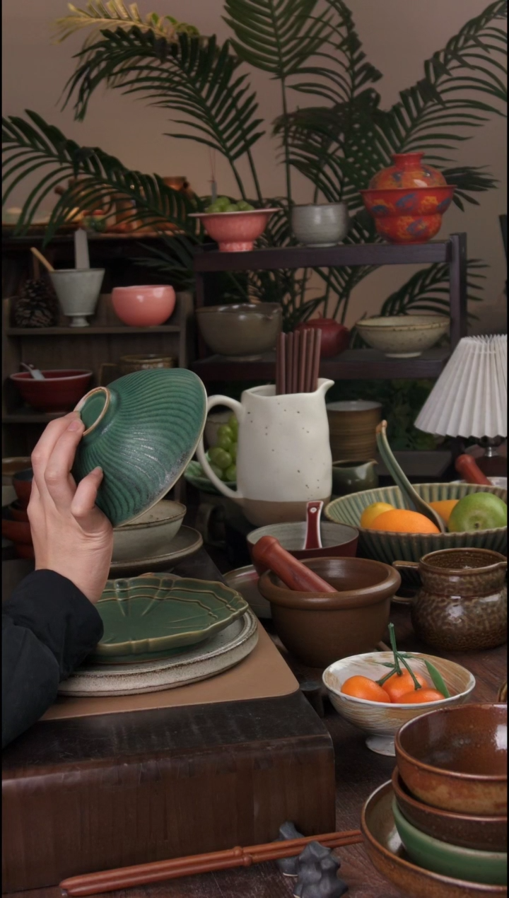 碗微瑕景德镇手工高温餐具1034