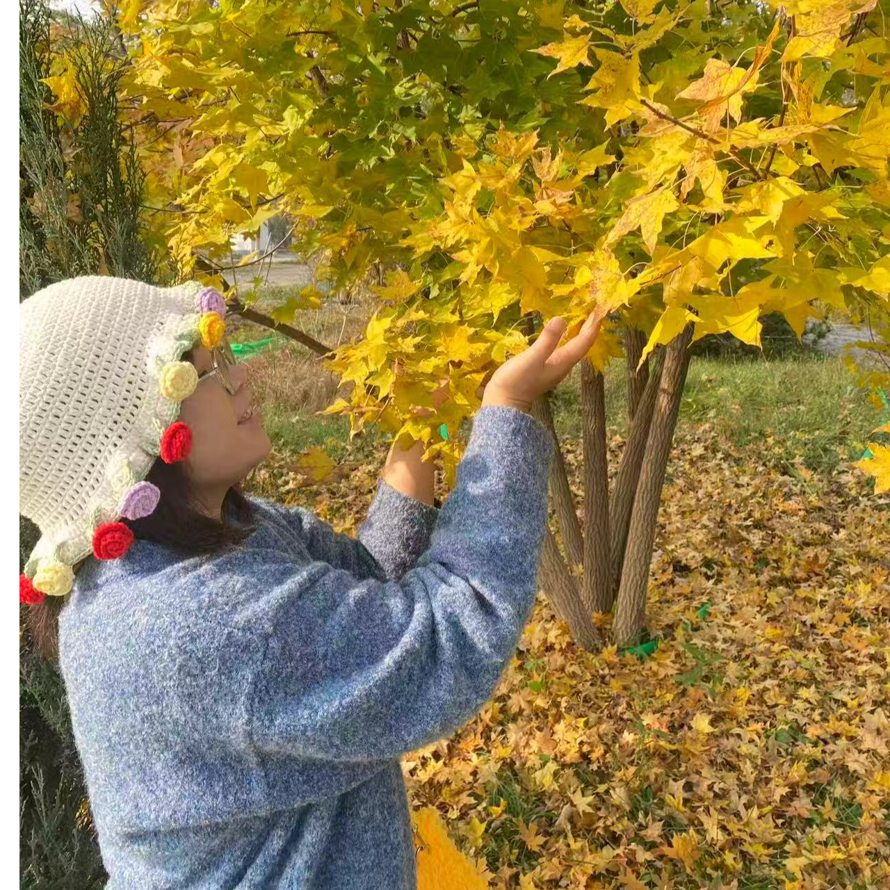 渔夫帽公主风大檐学院风圆顶玫瑰花泡芙花帽子宝宝帽子甜美针织女